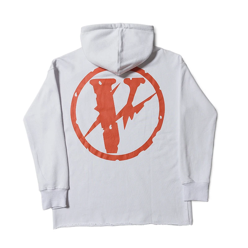 

Trendy brand vlone Fujiwara Hiroshi Lightning Co-branded Hoodie Edison Loose OS Edition Hooded Sweater Jacket for Men and Women