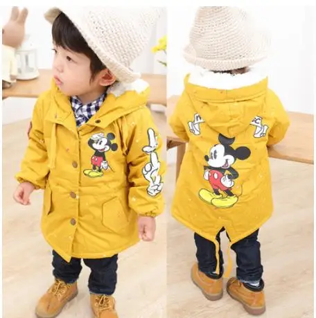 Бесплатная доставка! Детское пальто новинка 2019 зимнее теплое ветровка с рисунком