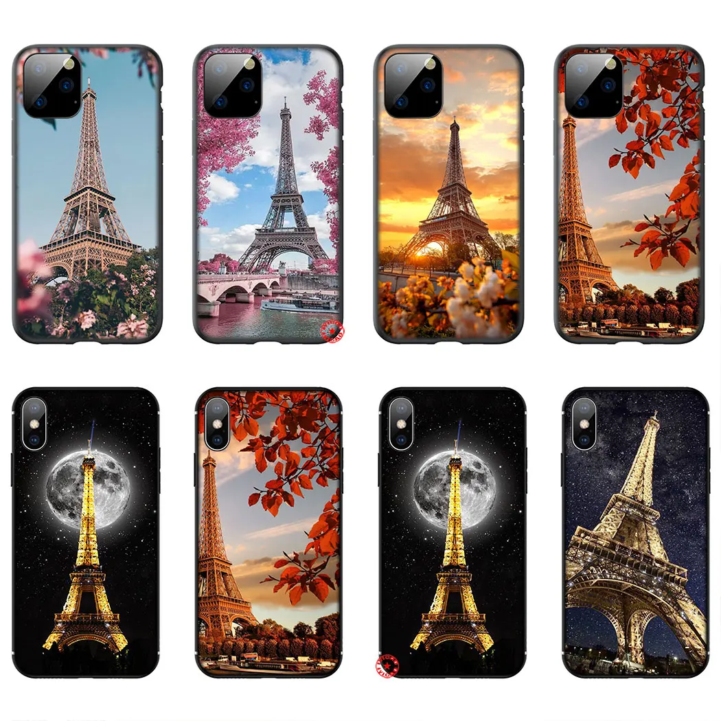 Мягкий силиконовый чехол Y25 с изображением Эйфелевой башни для iPhone 11 Pro XS Max XR X 8 7 6