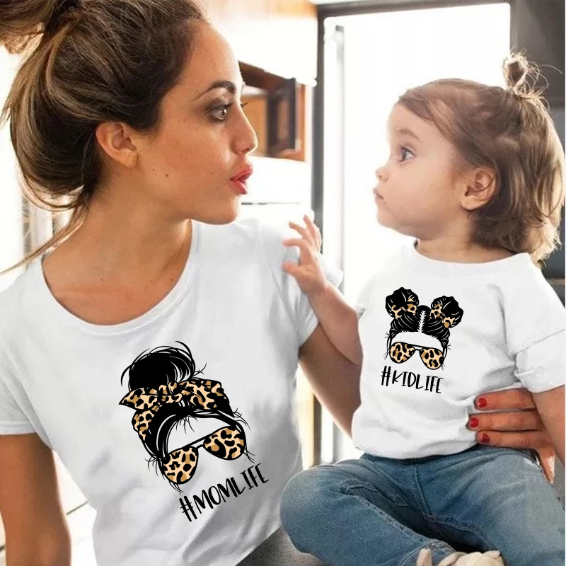 Mother Kids Fashion Baby Girl Clothes Mom Life Mother And Daughter Matching Outfits Summer Mother And Kids T Shirt Short Sleeve