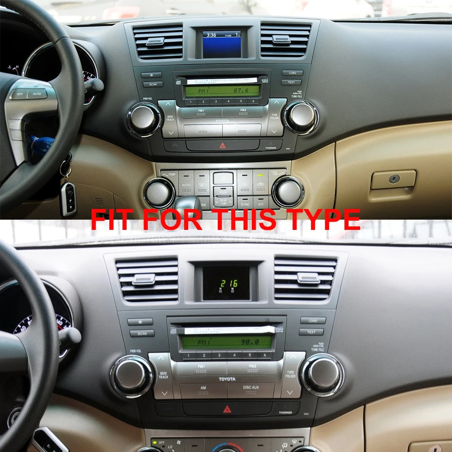 10 'ɽSP Carplay Android 11 Авторадио GPS плеер для TOYOTA Highlander 2008-2013 стерео навигация СБ Navi