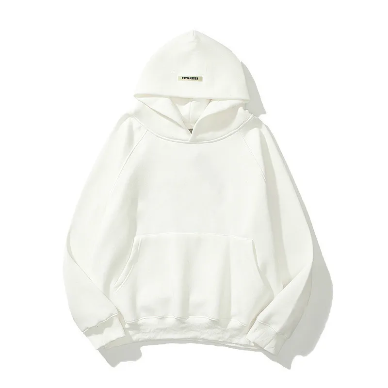

2021 New Spring Hoodie Reflective Fleece Pocket Hooded High Street Fashion Brand Sweatshirt Cotton Hip Hop Pullover