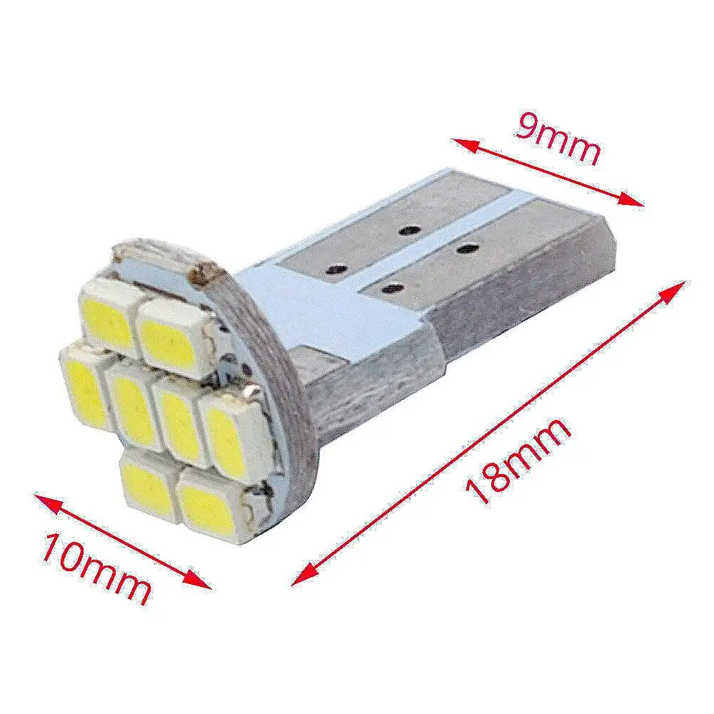 2 шт. Автомобильные светодиодные лампы T10 1206 3020 Smd DC 12 В|Сигнальная лампа| |