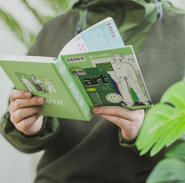 Блокнот планировщик B6 на 164 листов винтажный цветной блокнот с внутренними