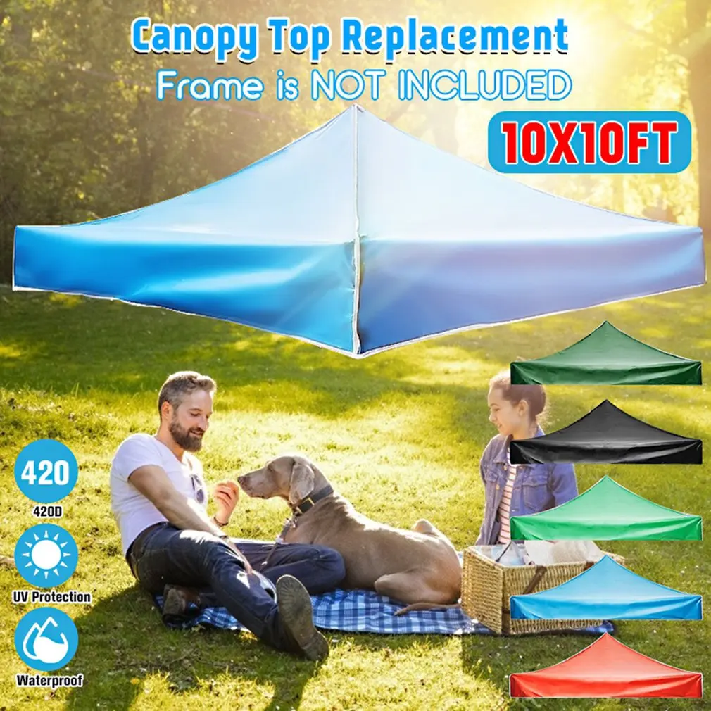 

Outdoor Tent Top Cover Oxford Gazebo Roof Cloth Waterproof Camping Garden Party Tent Awnings Canopy Sun Shelter Only Cloth