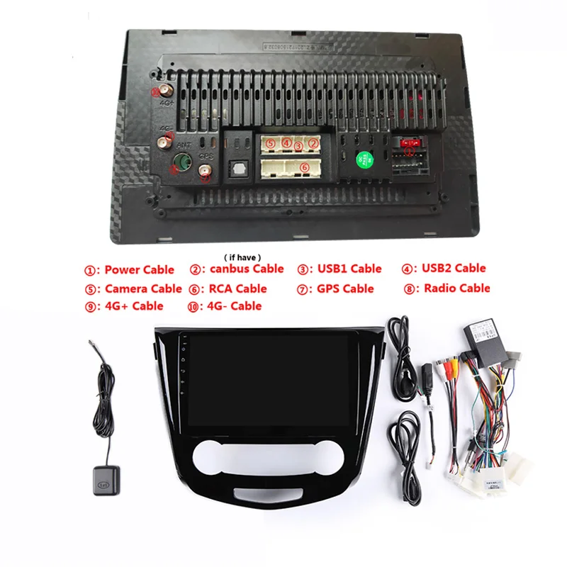 1" 2.5D ips Android 9,1 автомобильный DVD мультимедийный плеер gps для Nissan Qashqai j11/X-Trail- автомобильный Радио DSP 32EQ навигация
