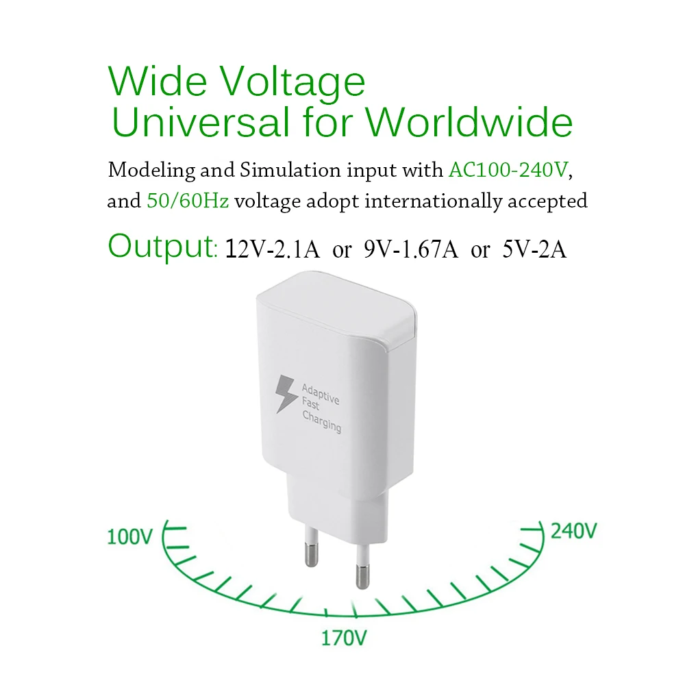 USB Зарядное устройство 5 V/2A 9В/1.67A Через переходник для розетки ЕС штепсельная вилка американского стандарта для samsung huawei LG XIAOMI