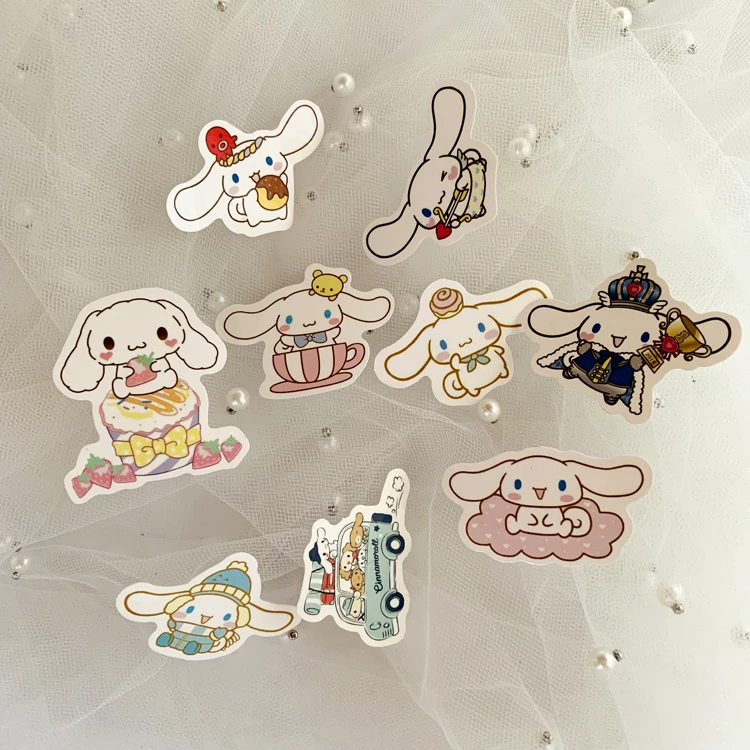 40 шт. мультяшная наклейка Cinnamoroll babyCinnamoroll для рюкзака ПВХ скейтборд мотоциклетный шлем Автомобильный Стайлинг автомобильные аксессуары