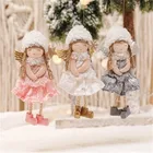 Украшения для рождественской елки, милый Санта-Клаус, снеговик, лось, куклы-ангелы, украшения для дома, Рождественское украшение