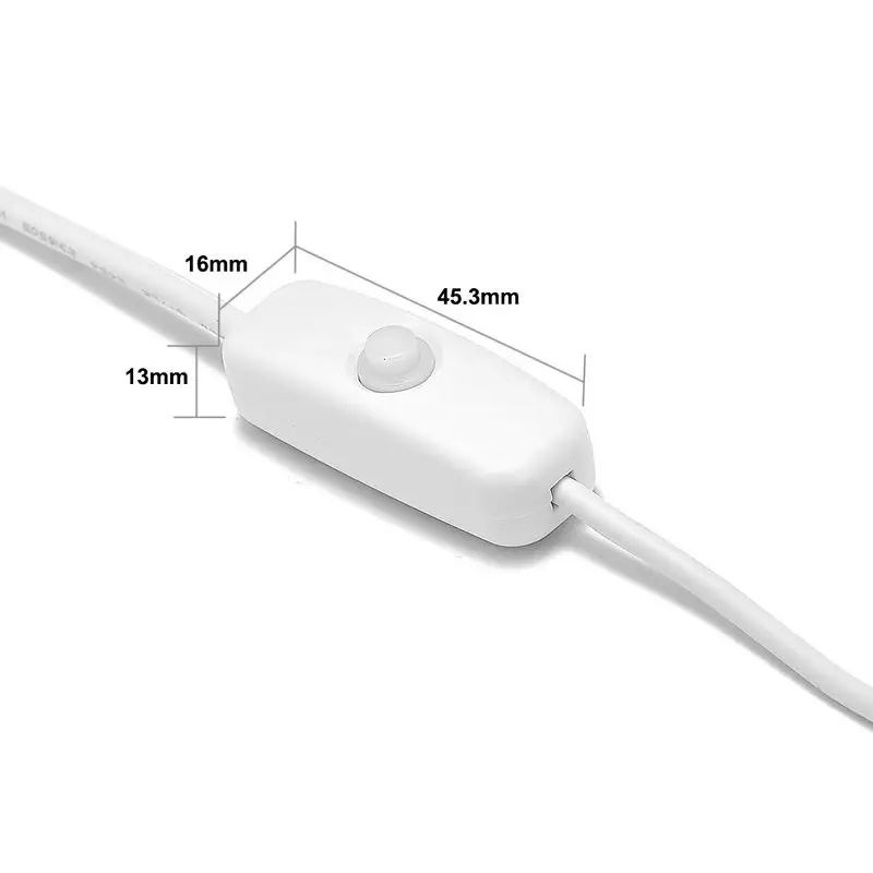 Светодиодная лента, USB кабель, 5 В, 12 В, 24 В, USB разъем, удлинитель питания, вкл/выкл, вилка 1 м, 1,5 м, 2 м, мужские электрические медные провода