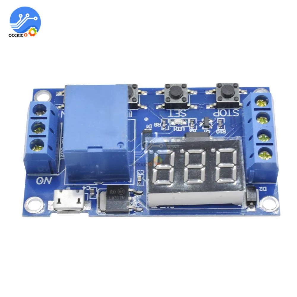Микро USB DC 5V Реле светодиодный цифровой дисплей высокая точность цикла реле