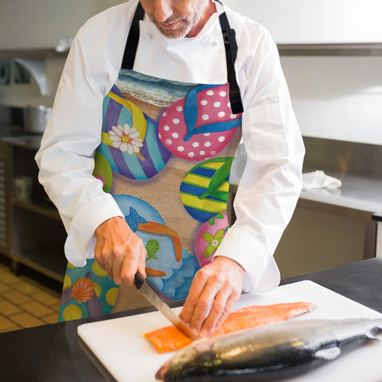 Индивидуальные фартуки Пляжные тапочки для женщин и пар Детский нагрудник