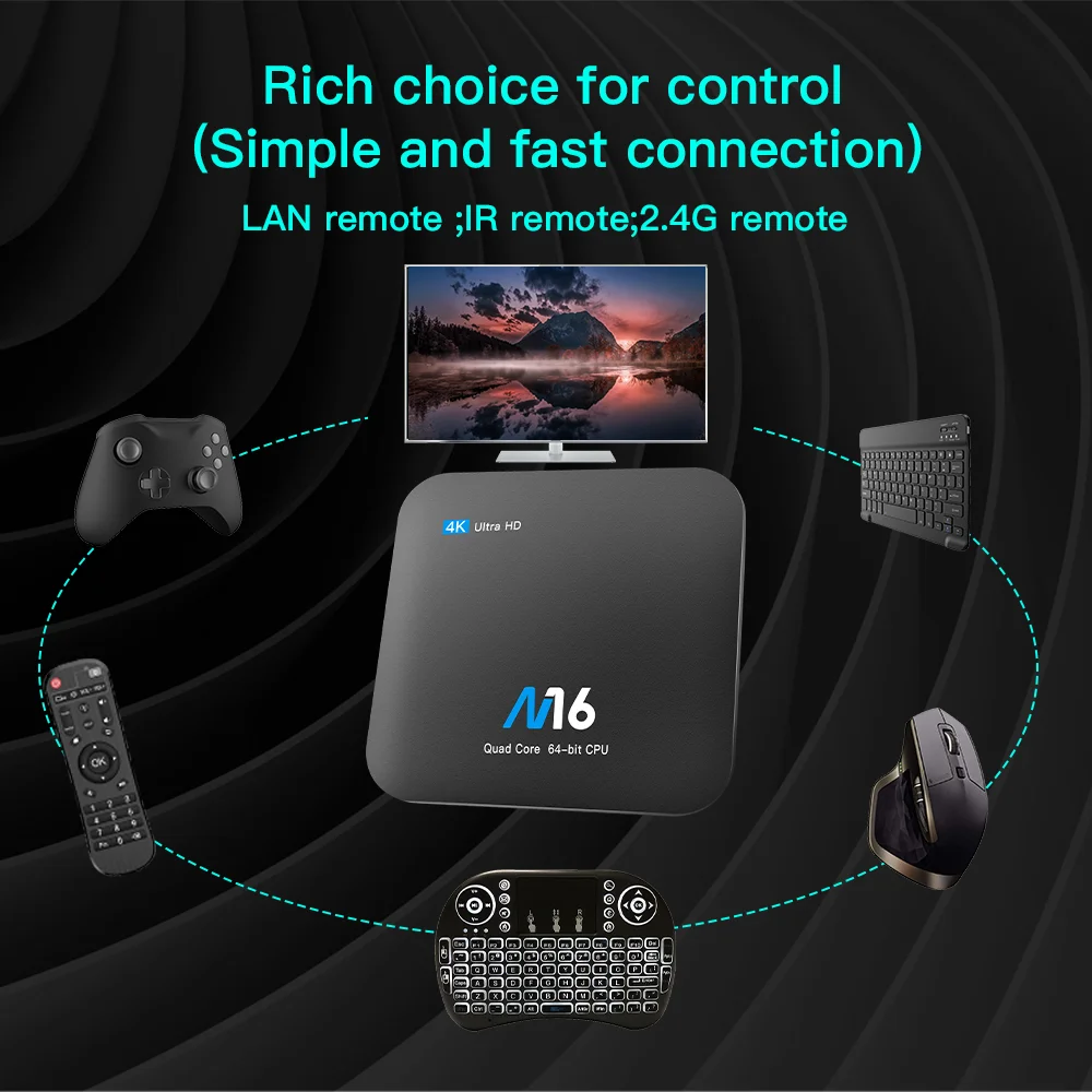 2020 Android TV Box S905X 4K H.265 медиаплеер 3D видео 2 4G Wifi Smart телеприставка|ТВ-приставки и