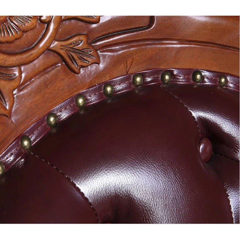 

Real leather lazy chair recliner chair leather table fauteuil inclinable en bois et cuir paresseux WA707