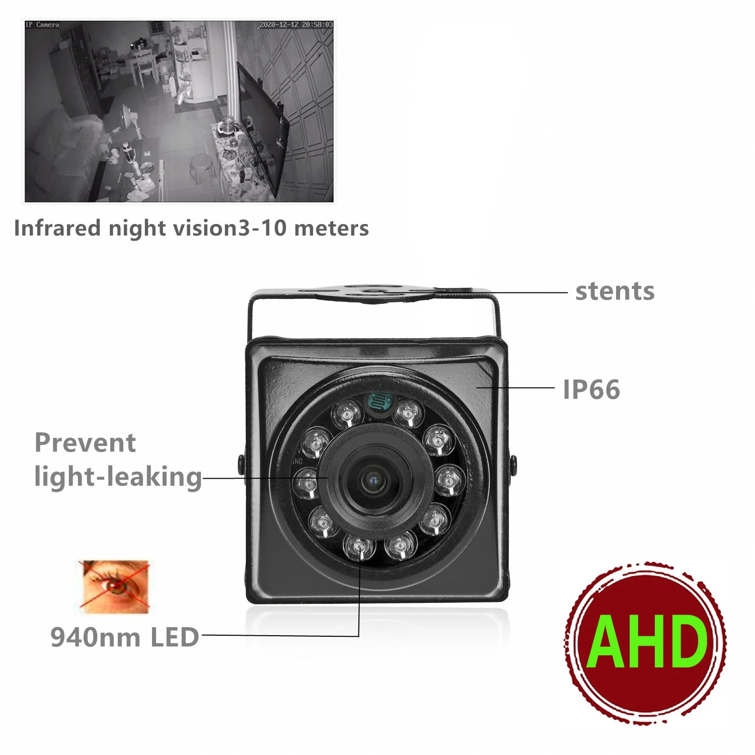 

AHD Camera 720P 1080P 4MP 5MP Analog High Definition Infrared Night Vision 940nm Hi dden CCTV Security Home Outdoor Bullet 2mp