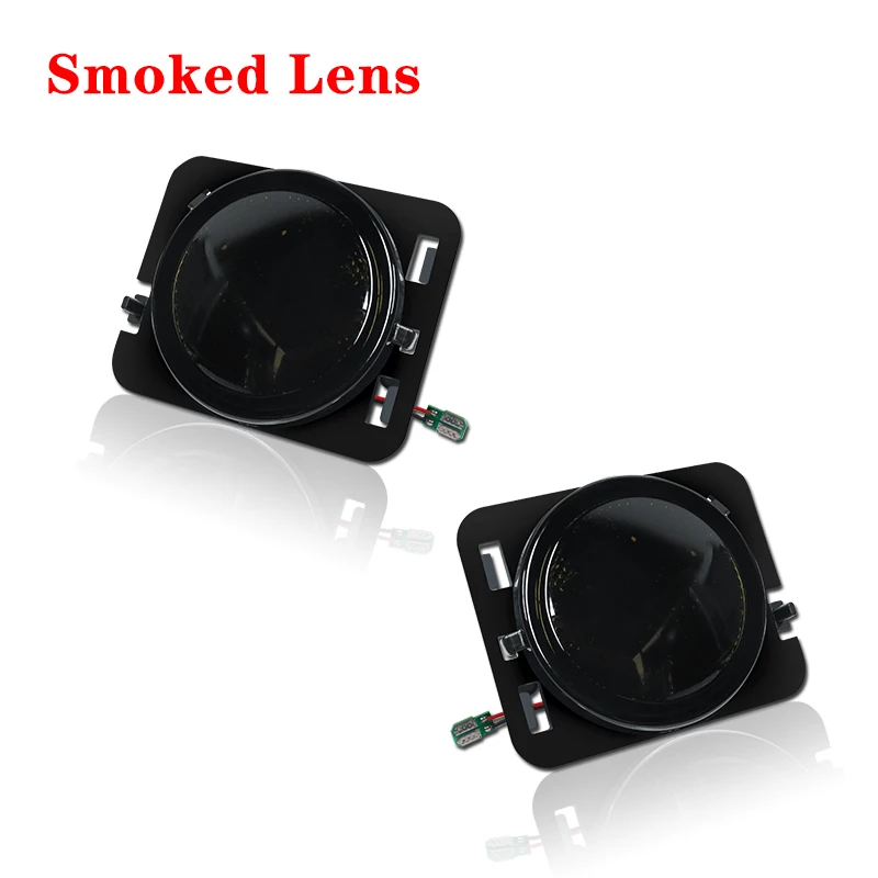 

iJDM Янтарно-желтые светодиодные боковые габаритные огни/фурнитура на крыло для Jeep Wrangler JK или JK Unlimited 2007-2017 гг.