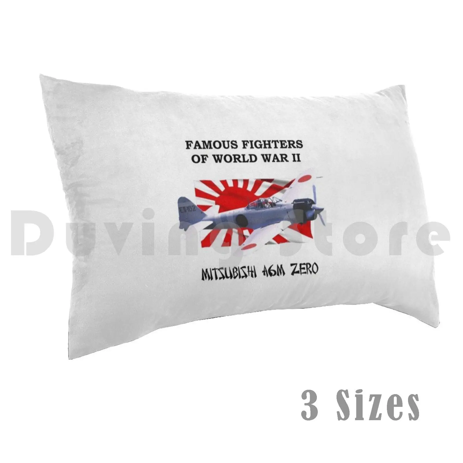 

Famous Fighters-A6m Zero Pillow Case DIY 50x75 A6m Zero Ijn Japan Ww2 Wwii Fighter Carrier Fighter