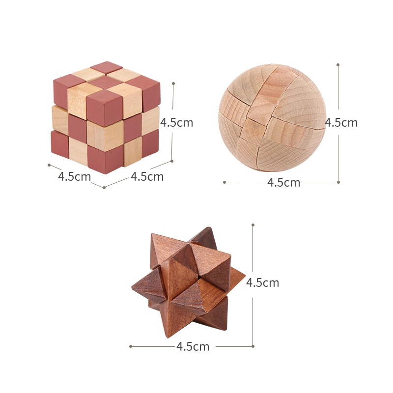 Mensa IQ Лю Бан замок деревянный 3D Блокировка Burr головоломки игрушки для взрослых и