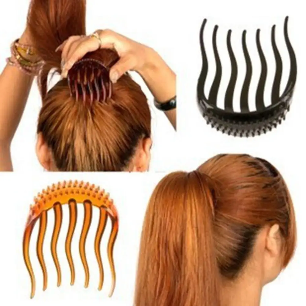 

1pc Makeup Wavy Tooth Insert Hair Combs Hairpins Bouffant Ponytail Hair Clips Hairstyling Tools Accessories Fluffy Hairband