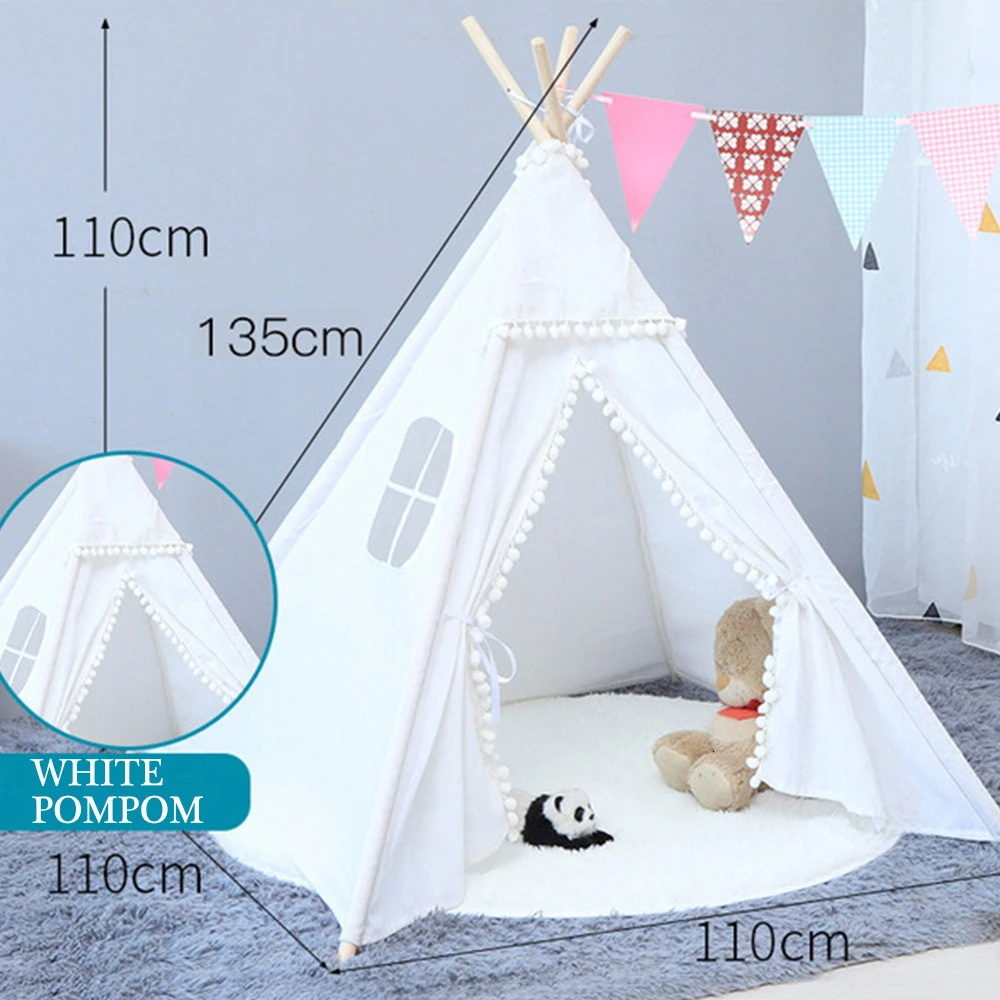 11 типов большая палатка teepee хлопковая парусиновая детская палатка детский игровой дом для девочек Wigwam игровой дом Индия палатка-вигвам Декор для комнаты