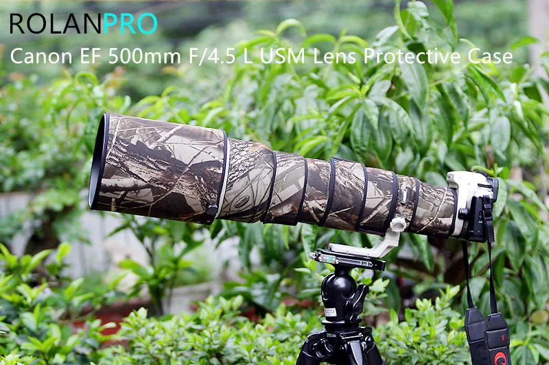 Линзы rolanpro камуфляжное пальто дождевик для Canon EF 500 мм F/4,5 L USM объектив защитный чехол пистолеты одежда для SLR объектив камеры