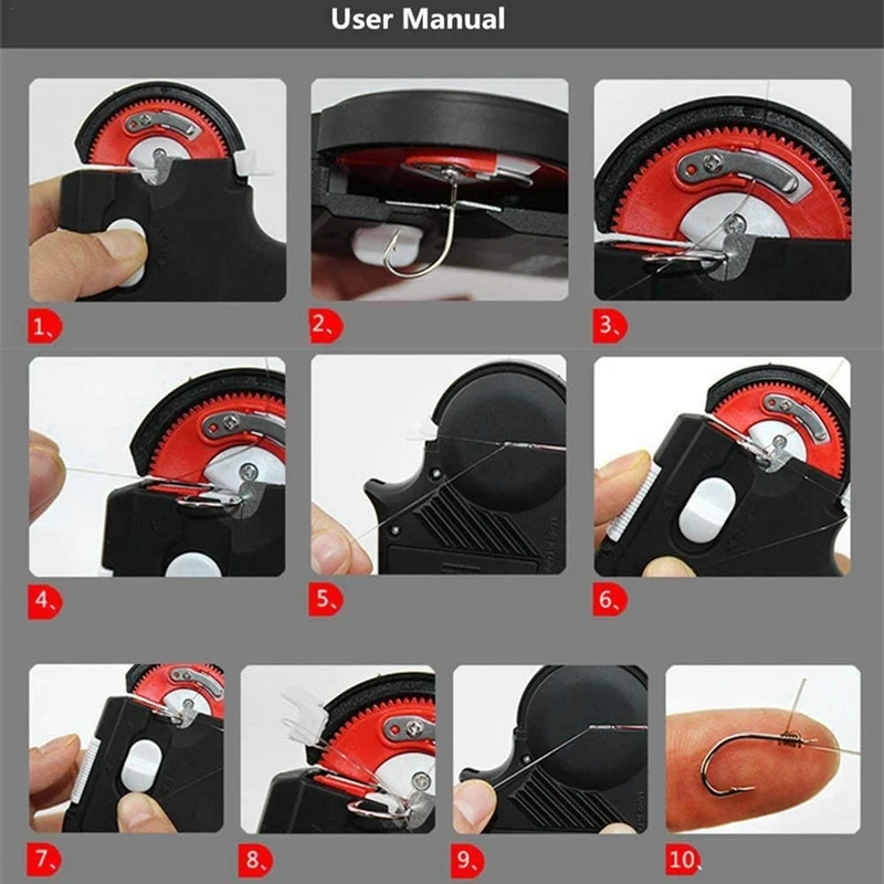 Автоматическая электрическая машина для завязывания рыболовных крючков