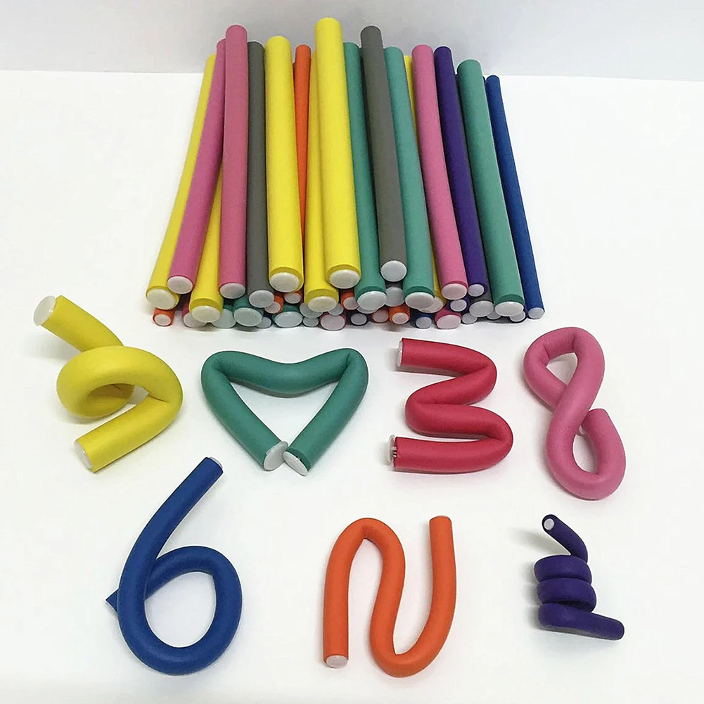 42 шт./компл. волшебный резиновый бигуди для волос инструмент скручивания DIY