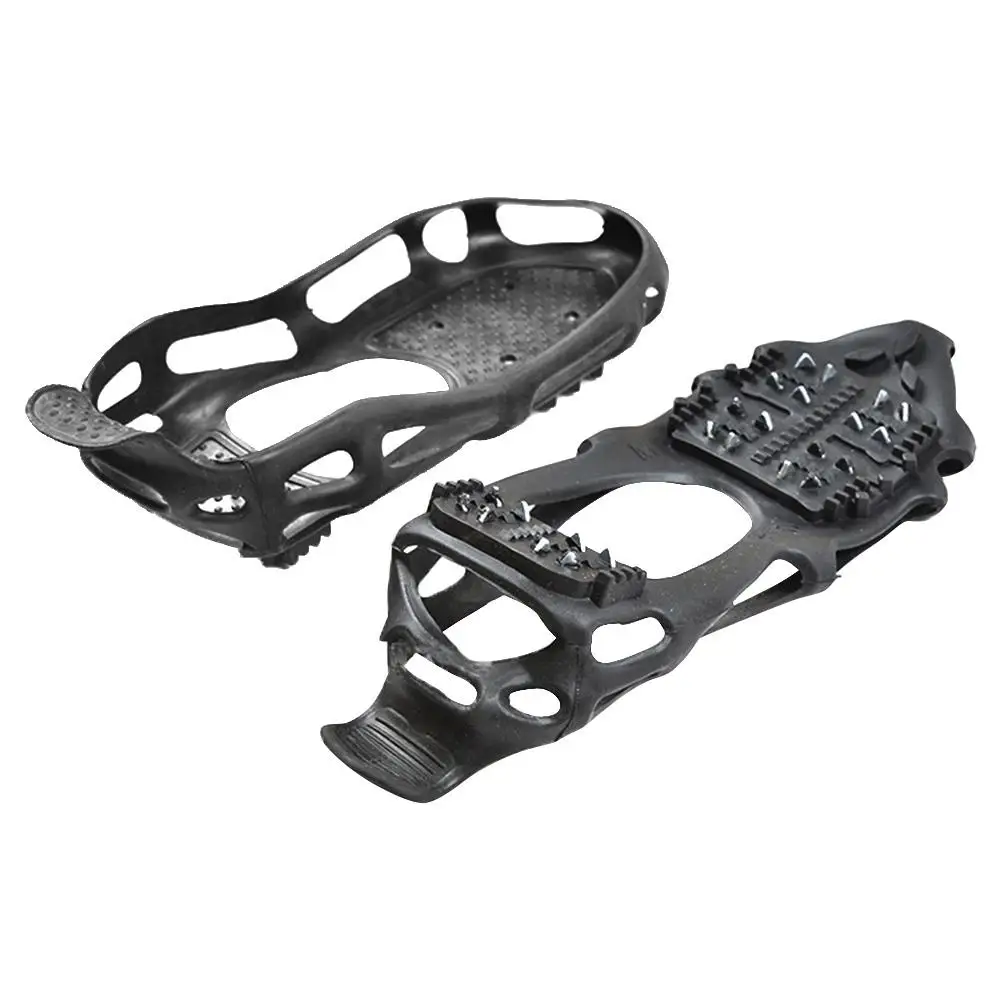 

Hot Sale Crampons Shoe Covers Delicate Design Outdoor Ice Snow 24 Teeth Shoe Spiked Grip Cleat Crampons Anti Slip Shoe Covers