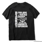 Мужская футболка с коротким рукавом, с принтом Ты наш любимый супергерой