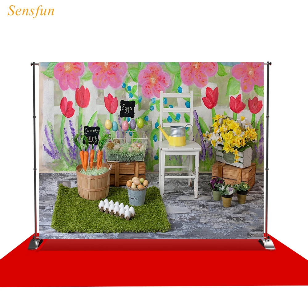 LEVOO фон для фотосъемки пасхальные яйца тюльпан морковь детское украшение студия