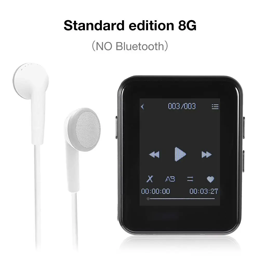 1 7 дюймов портативный Bluetooth 4 0 полный экран MP3 плеер 8 ГБ/16 ГБ сенсорный ультра