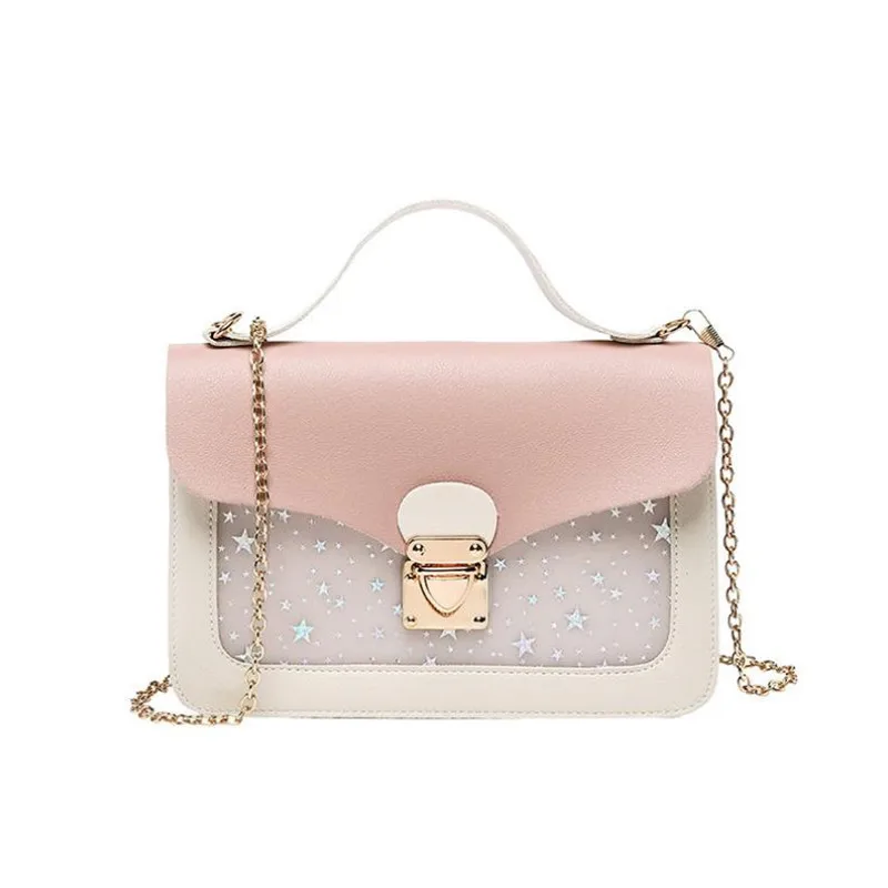 

Модная женская наплечная мини-сумка, маленькая квадратная сумка со звездами и блестками, дизайнерская сумка-мессенджер, сумка-клатч, кошеле...