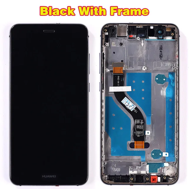 Black with Frame Huawei P10 Lite ЖК-дисплей сенсорный экран 5,2 дюймов дигитайзер сборка 1920*1080 рамка с бесплатной стеклянной пленкой Fansu1 P10 LITE ЖК - Цвет: Black with Frame