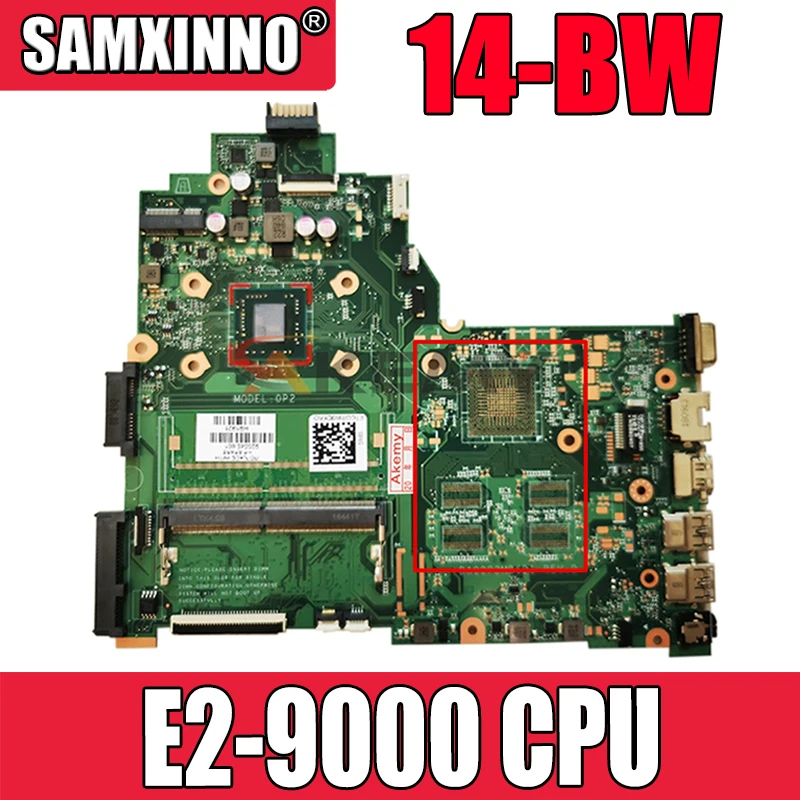 

For HP 14-BW 245 G6 Laptop Motherboard With E2-9000 CPU 925545-601 925545-001 DA00P2MB6D1 DDR4 100% Tested Fast Ship