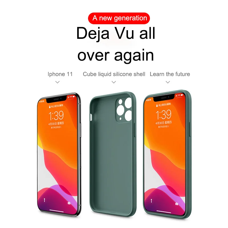 Официальный Оригинальный жидкий силиконовый чехол для телефона IPhone 11 Pro XR X XS Max SE