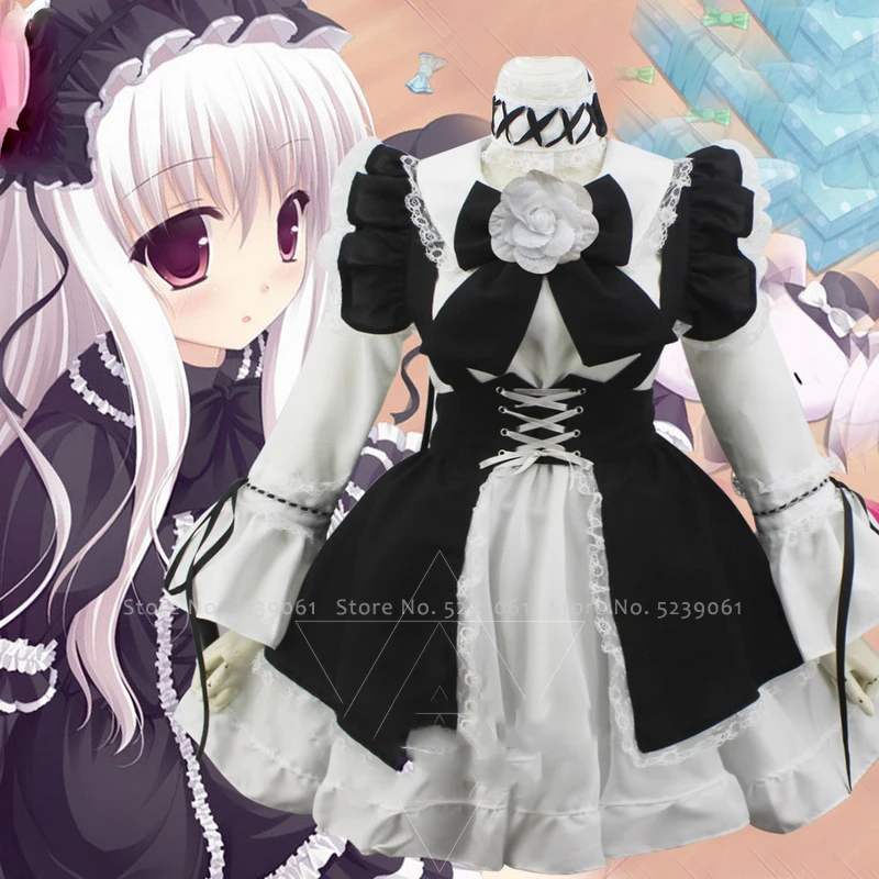 Женские вечерние кружевные платья Lolita японский костюм Rozen Maiden Sui Gin Tou для косплея