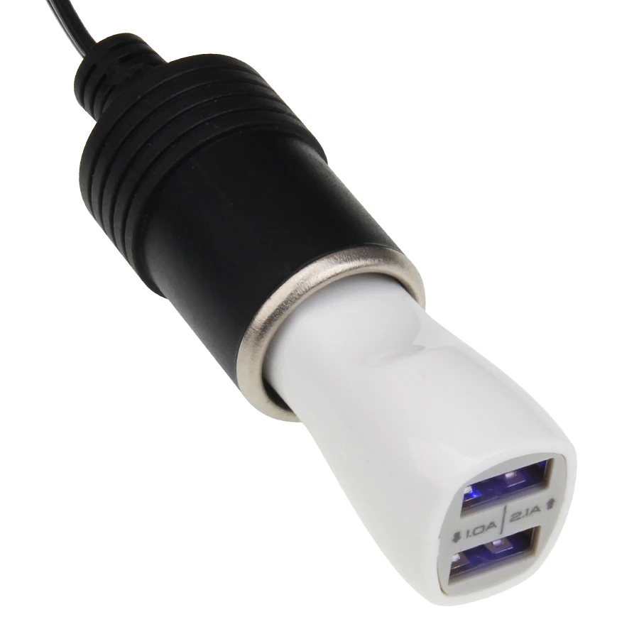 Автомобильное зарядное устройство Cargador с двумя портами 12В USB адаптер для зарядки