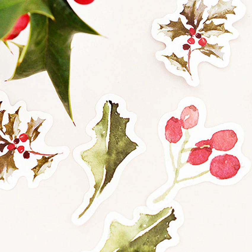 46 шт./упак. натуральный лес туман декоративные Бумага Стикеры Скрап съемное