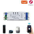 ZigBee 3,0 WI-FI 2CH реле 12V 24V смарт-переключатель DC7-32V RF приемник WI-FI модуль самоблокирующимся автофиксациейшаговым управлением работает с Google Home, Alexa