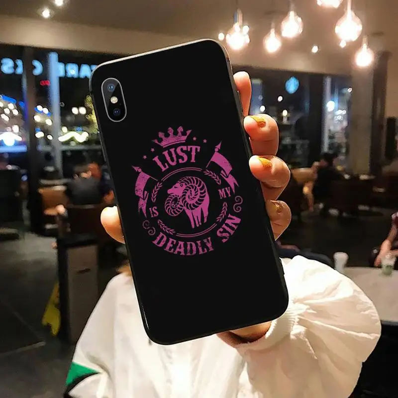 

Anime The Seven Deadly Sins logo Phone Case for iPhone 11 12 pro XS MAX 8 7 6 6S Plus X 5S SE 2020 XR