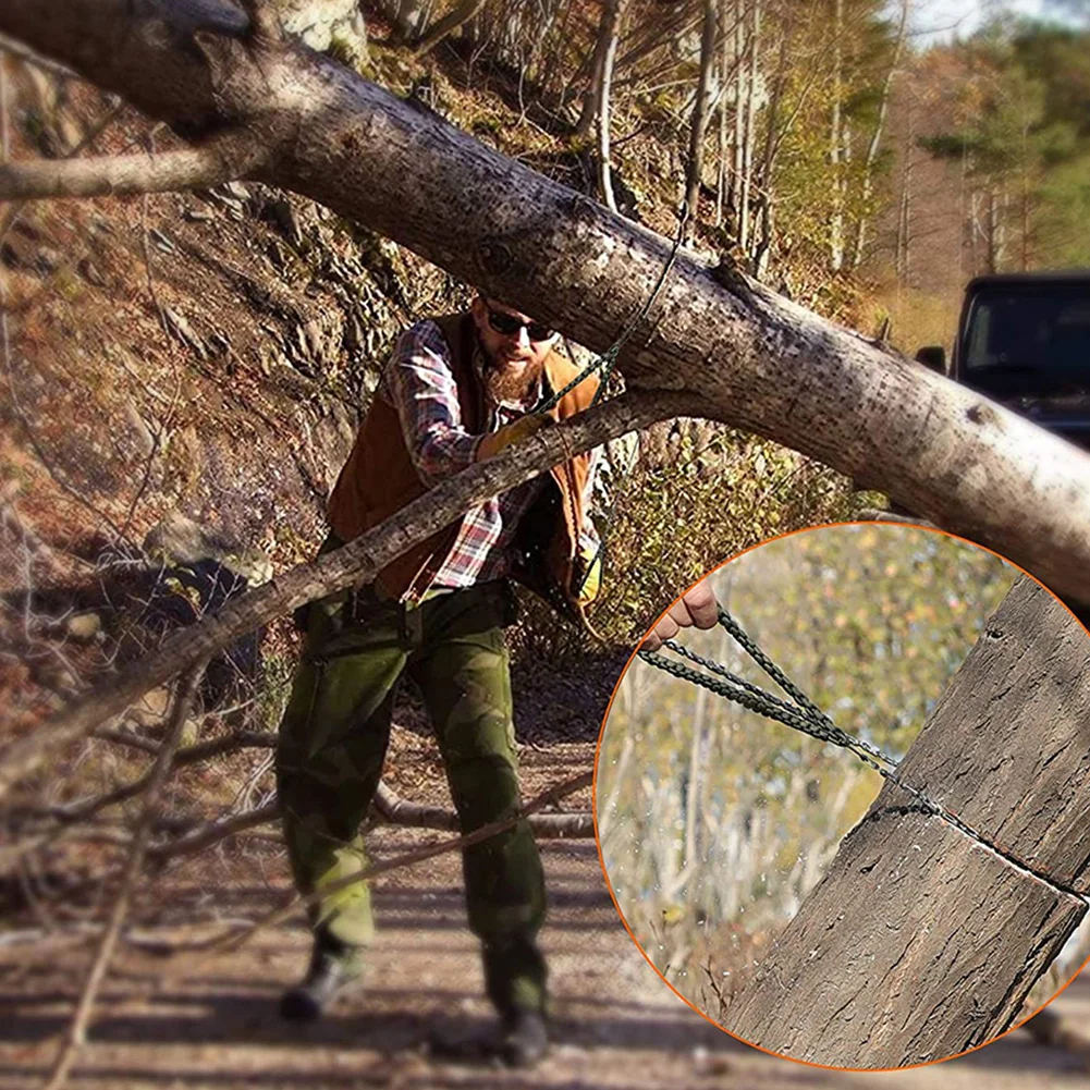 

Manual Hand Braided Rope Chain Saw Portable Emergency Survival Wire Cutter for Outdoor Camping Hiking Backpack Hunting Equipment