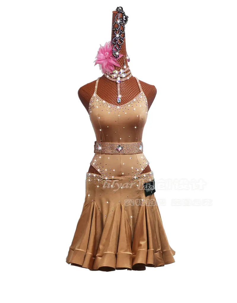 Vestidos De Flecos платье для латинских танцев женщин и детей без рукавов Сальса Самба