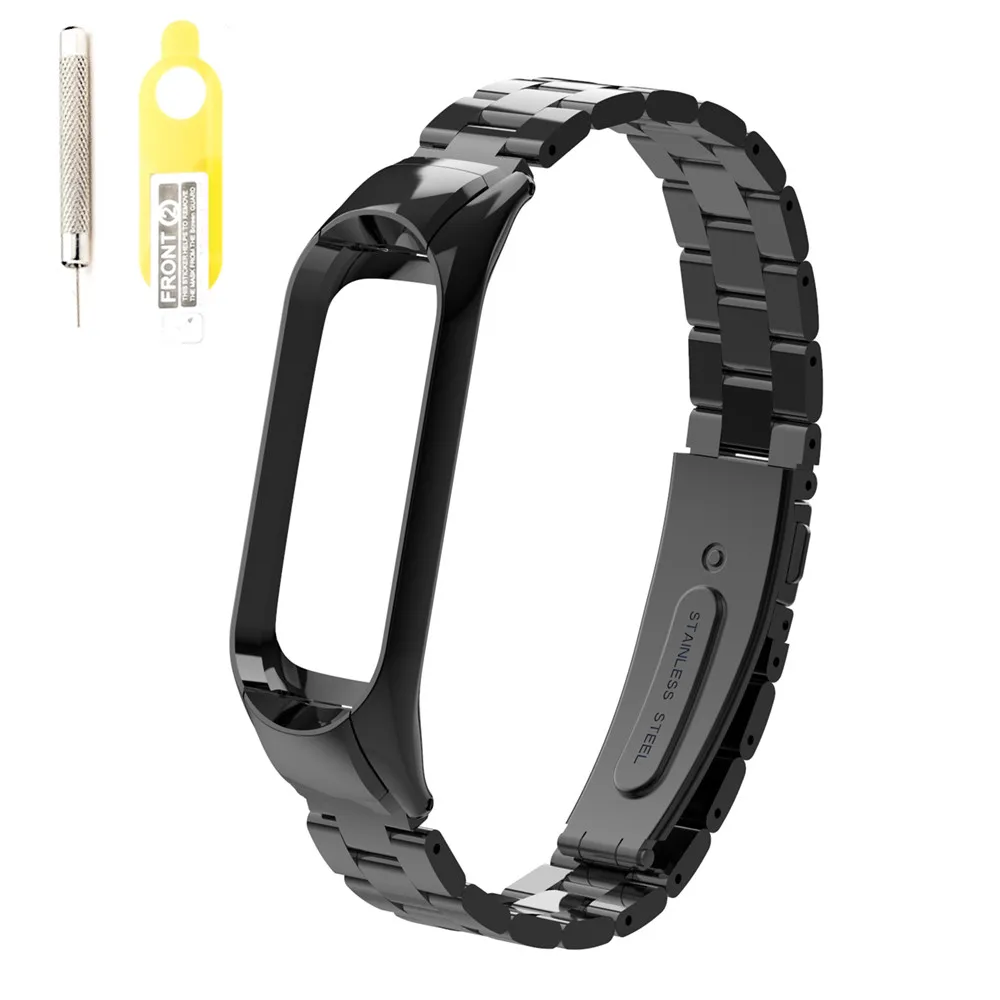 301-BXGSX-Black E-ZONE mi band 3 металлический ремешок для Xiaomi mi Band 3 Браслет Смарт-часы Band 3 аксессуар - Цвет: 301-BXGSX-Black
