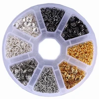 jewelry making supplies jewelry accessories flower tray open ring plated four colors matching jewelry production