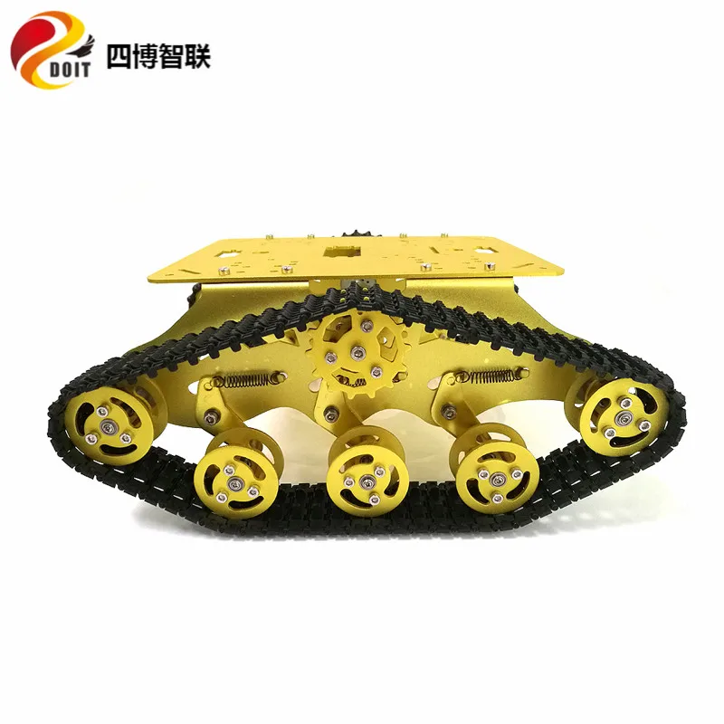 SZDOIT PS2 ручка управления RC робот металлический гусеничный Танк шасси комплект 2 шт.