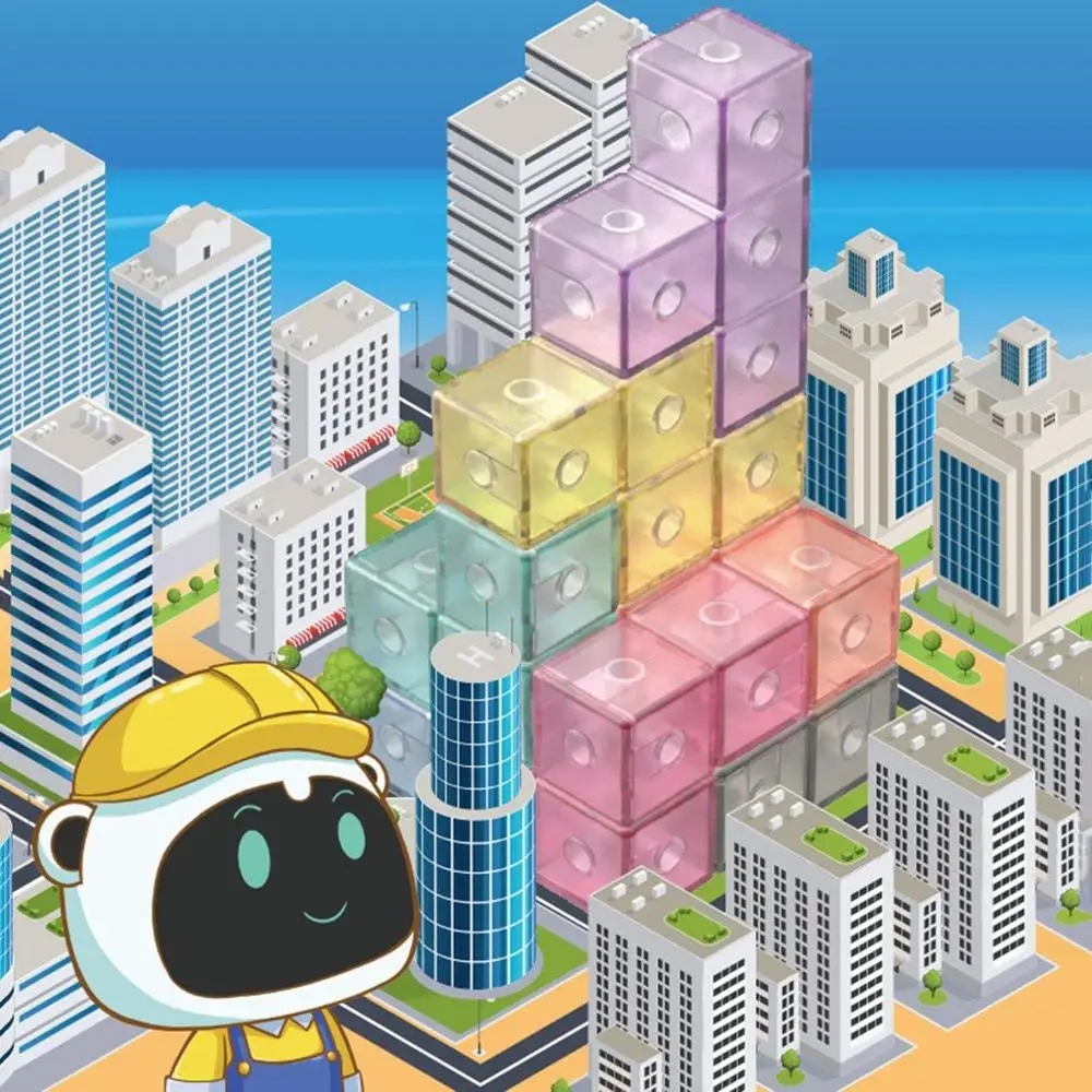 

Colorful Cube Magnetic Blocks Suitable for Kids Children Imagination Learning Professional Space Magnets Blocks Building Toys