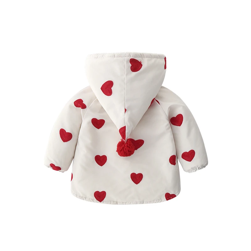 Теплое пальто для маленьких девочек зимняя одежда модная верхняя младенцев с