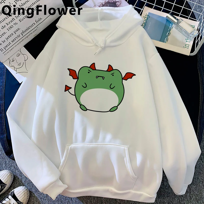 

Женская одежда Kawaii толстовки с лягушкой уличная одежда с графическим принтом grunge с принтом аниме
