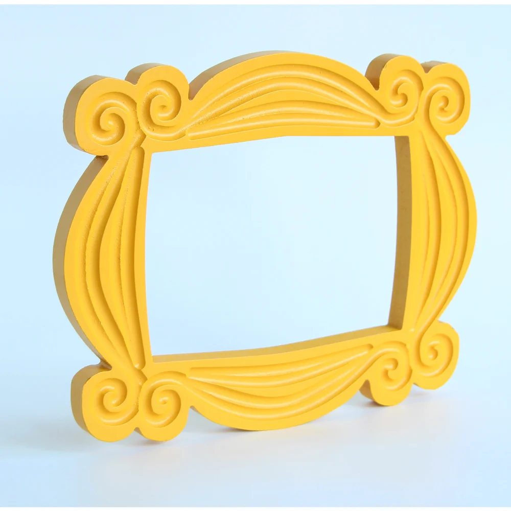 

TV Series Friends Handmade Monica Door Frame Wood Yellow Mon Photo Frames Collectible Home Decor Collection Gift