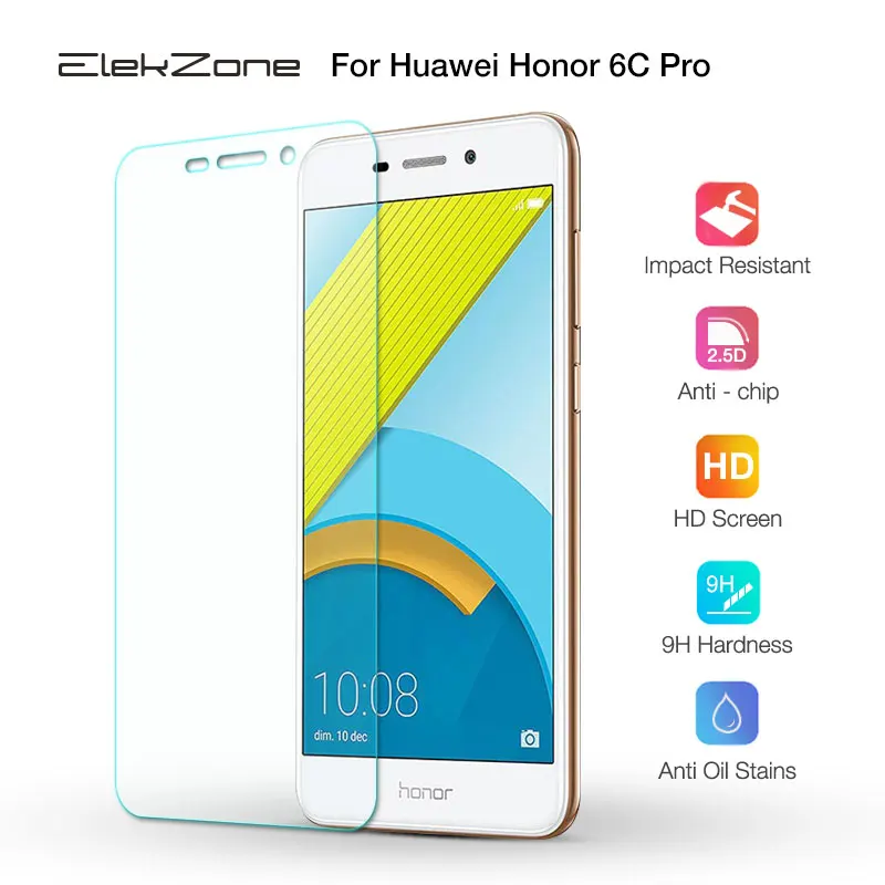 9H 0 3 мм толщина 2.5D Премиум Закаленное стекло пленка для Honor 6C pro Защита экрана HUAWEI